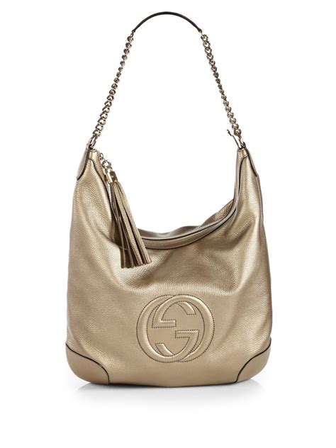 gucci soho metallic leather mini shoulder bag gold|cheapest Gucci soho bag.